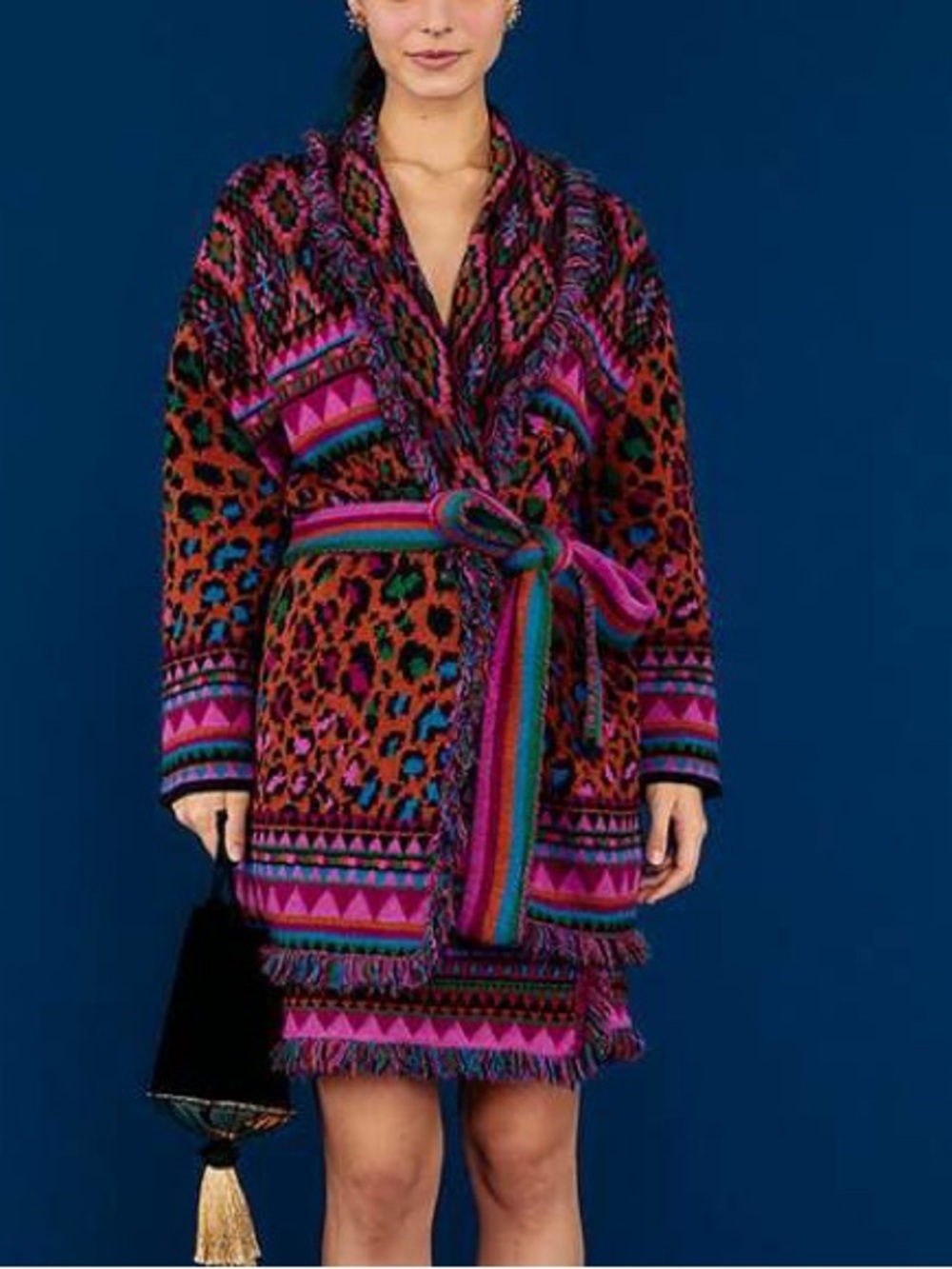 Farm Rio Ainika Tapestry Cardigan Sz. L - Picture 6 of 9